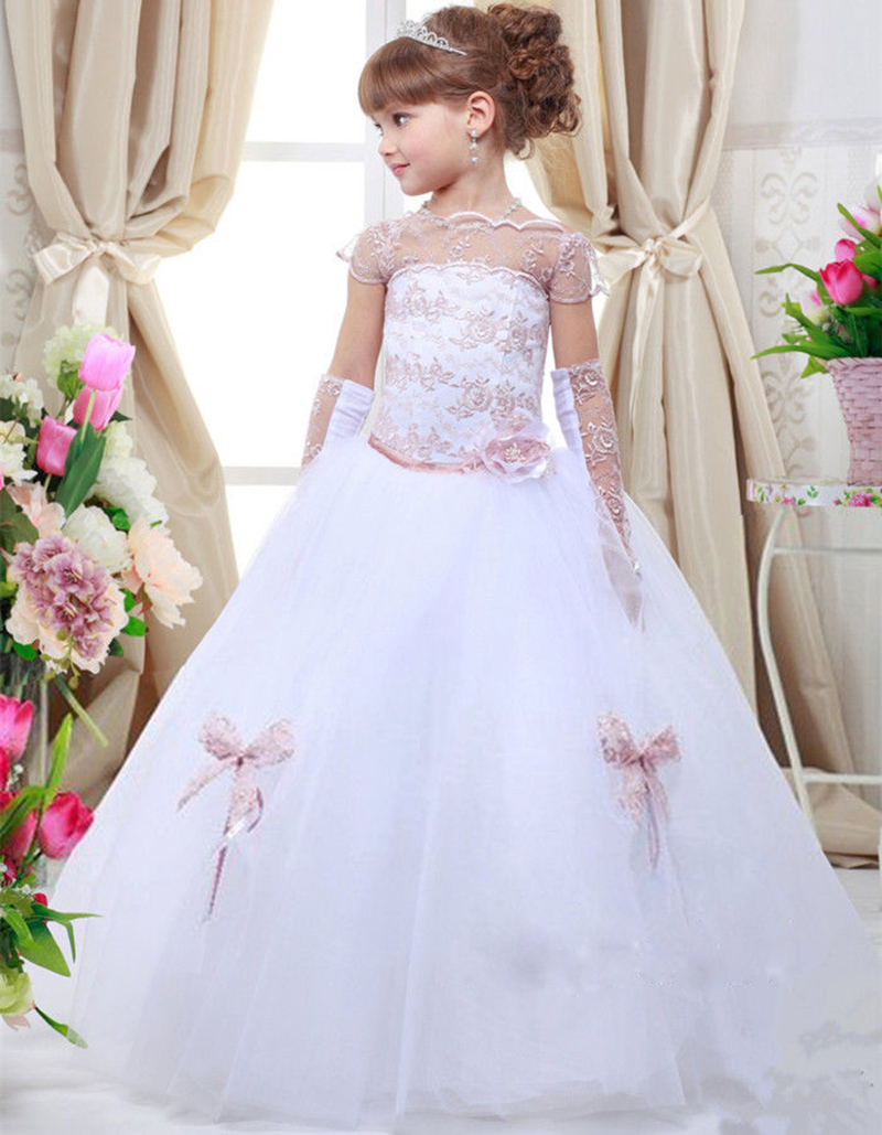 Beautiful Girl Pageant Dresses Flower Girl Dresses For Wedding Girls Prom Party First Communion Dresses
