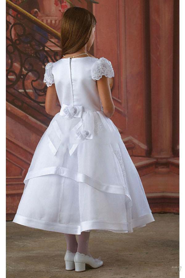 Long First Communion Dress Tea Length Flower Girls' Dresses Size 214 on Luulla